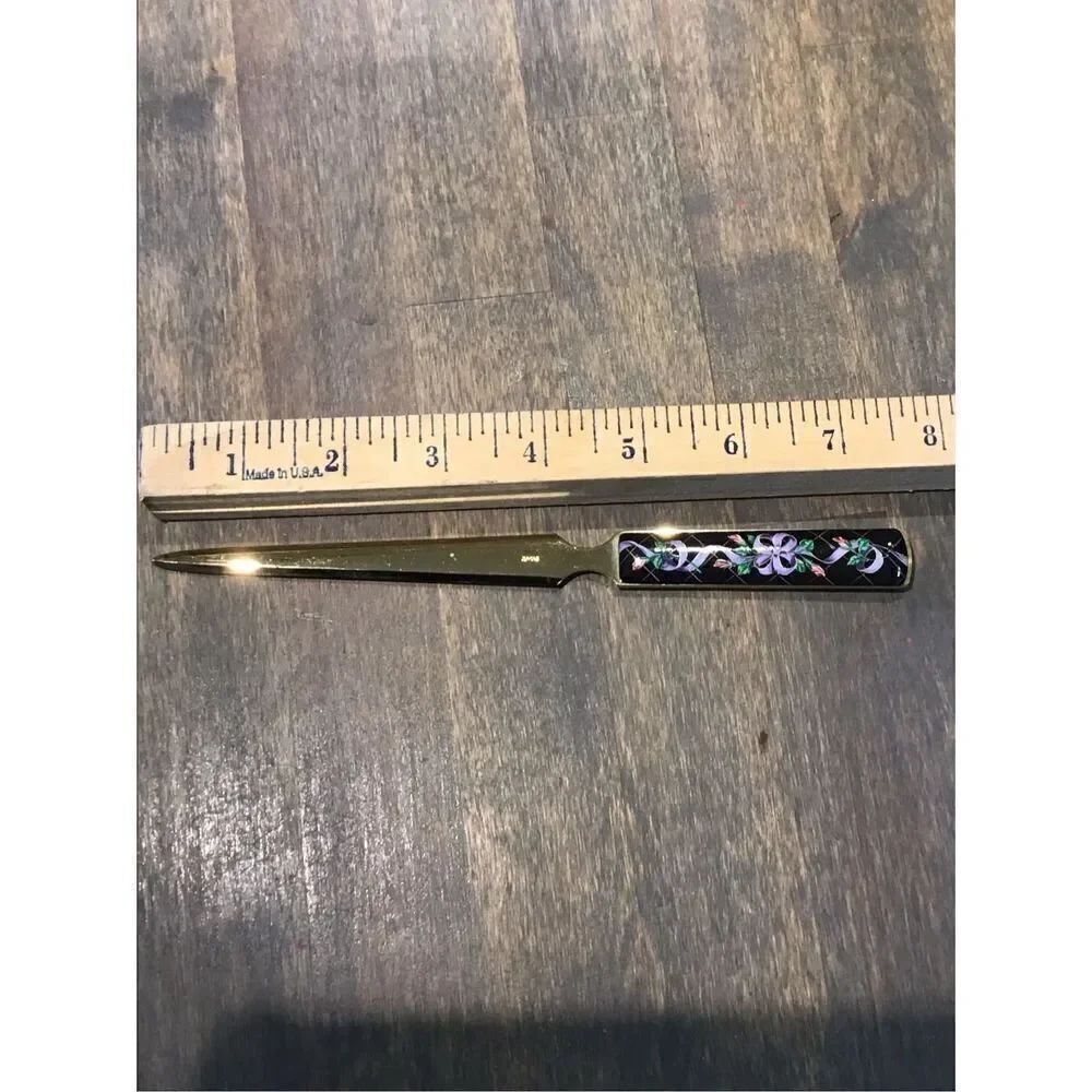 Vintage cloisonné enamel Japanese letter opener